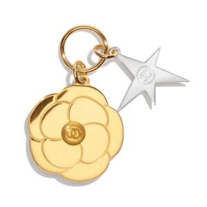 CHANEL Charm gold Camellia silver Star NEW limited edition